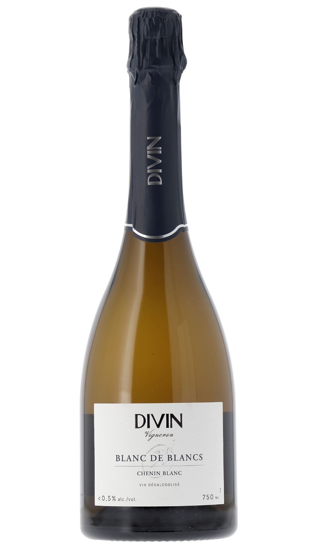 DIVIN Vigneron Blanc de Blancs Effervescent 0.5% - Vins sans alcool