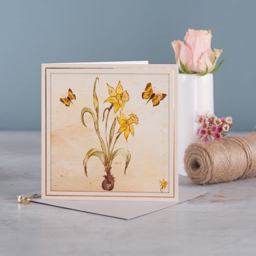 Daffodil Greetings Card
