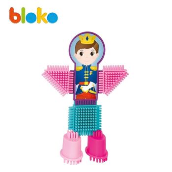 Coffret 50 Bloko + 2 Figurines Pods Prince et Princesse - Dès 12 mois - 503538 4
