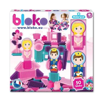 Coffret 50 Bloko + 2 Figurines Pods Prince et Princesse - Dès 12 mois - 503538 8