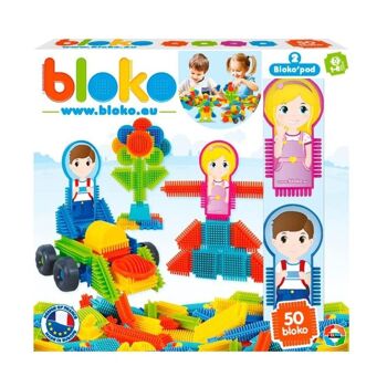 Coffret 50 Bloko + 2 Figurines Pods Famille - Dès 12 mois - 503536 6