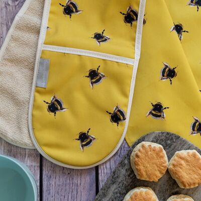 Bee Double Oven Gloves