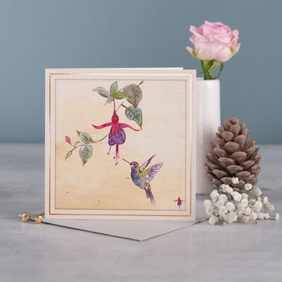 Fuchsia Greetings Card