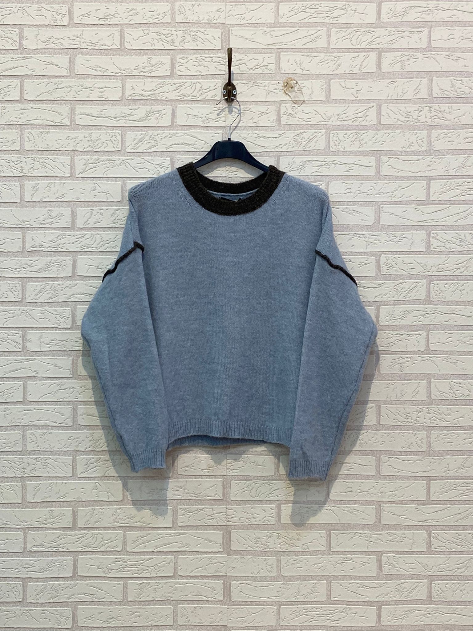 REF. 25665 JERSEY DE LANA BICOLOR