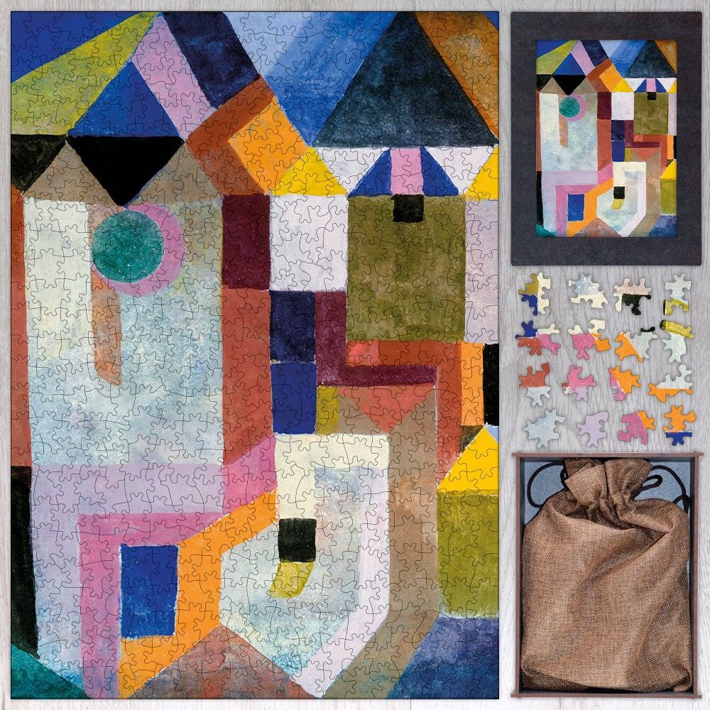 Wooden puzzle for adults - Paul Klee's Colorful Architecture