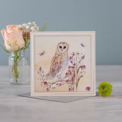 Carte de voeux hibou