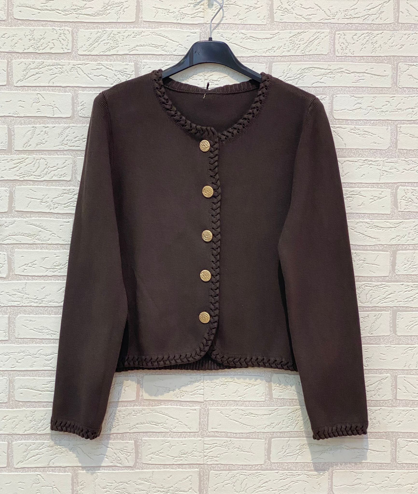 REF.96523 CHAQUETA DE PUNTO CON BOTONES RETROS