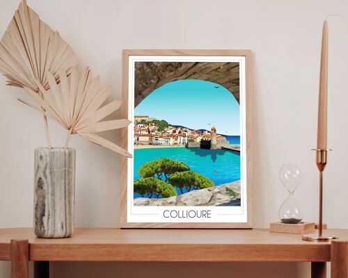 Affiche Collioure Village de Pêcheurs 30x42 cm  • Travel Poster
