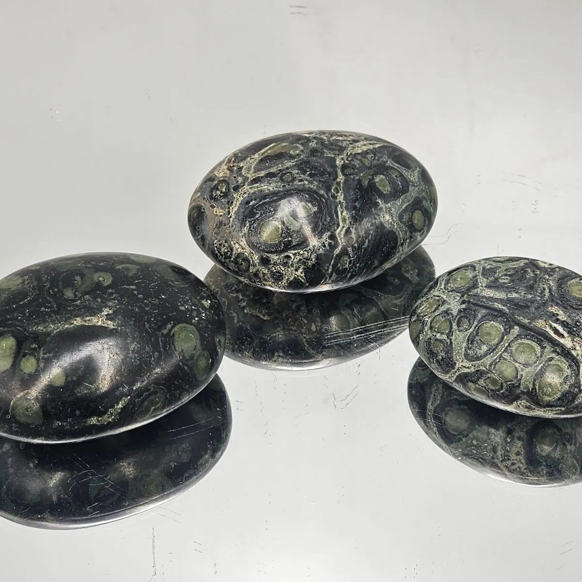 Kambaba-Jaspis-Kristall-Handschmeichler x3