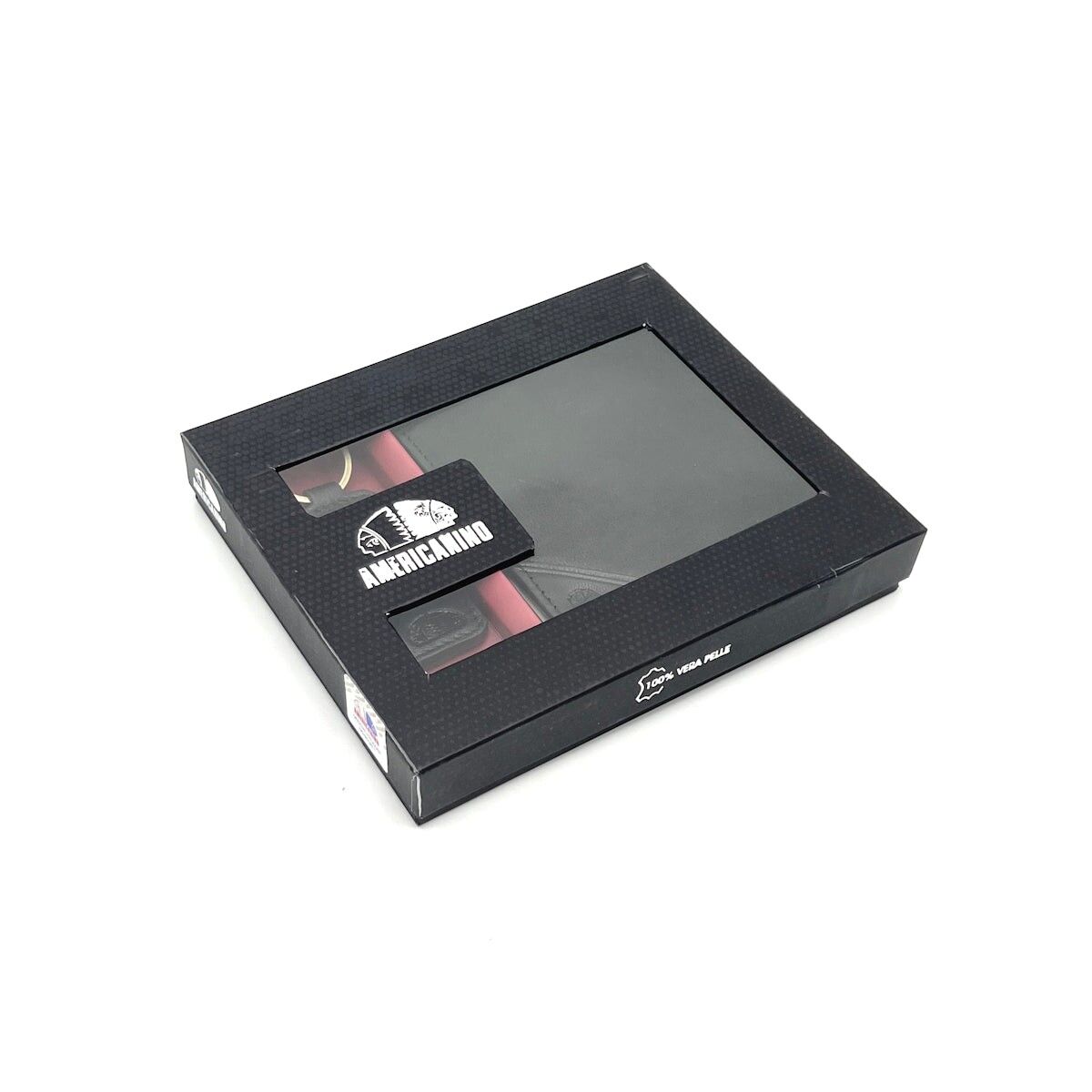 Weihnachtsgeschenkideen, Set aus Kartenhalter und Schlüsselanhänger, Americanino, Art.PDK524-PAR