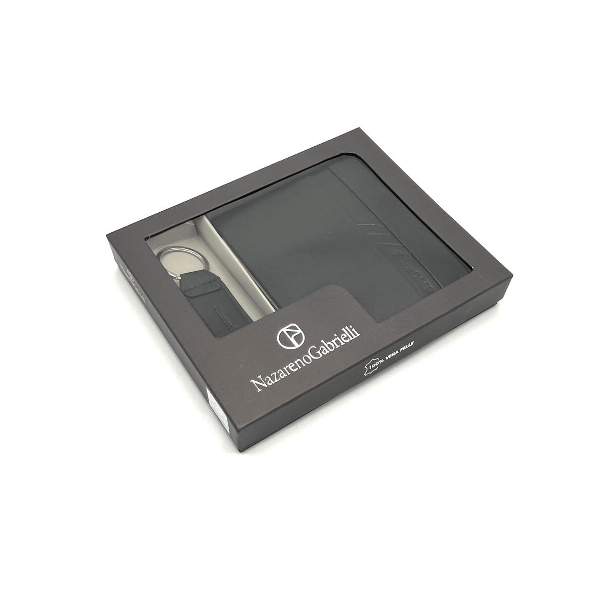 Weihnachtsgeschenkideen, Set aus Kartenhalter und Schlüsselanhänger, N.Gabrielli, Kunst.PDK525-PAR