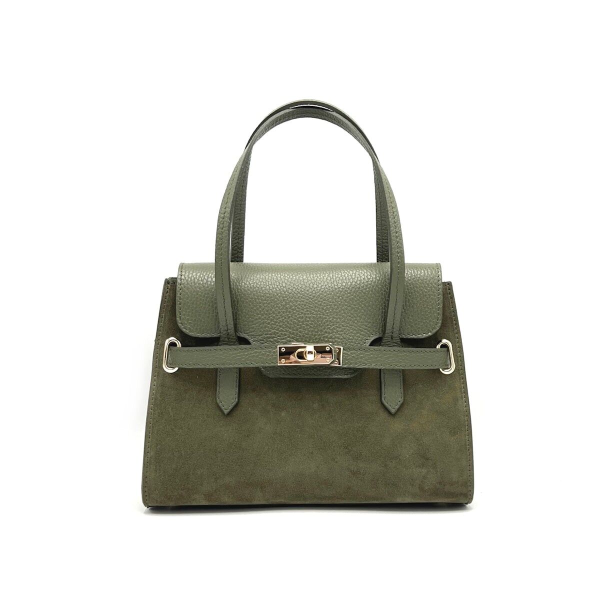 Handtasche aus Wildleder mit Umhängegurt, Made in Italy, Art.112654