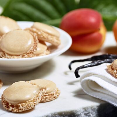 Macarons de vainilla y albaricoque 50 g