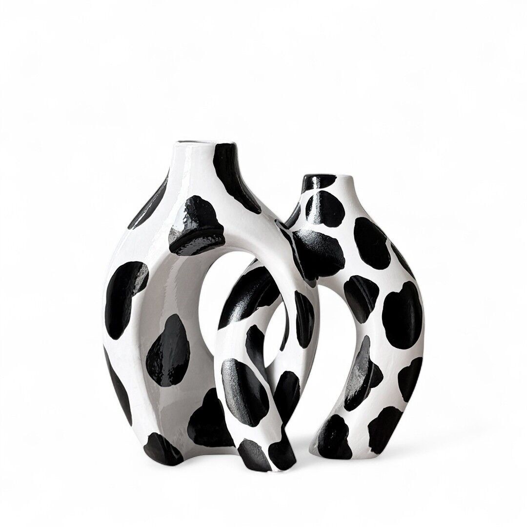 Il duo di vasi intrecciati Philae - Mucca