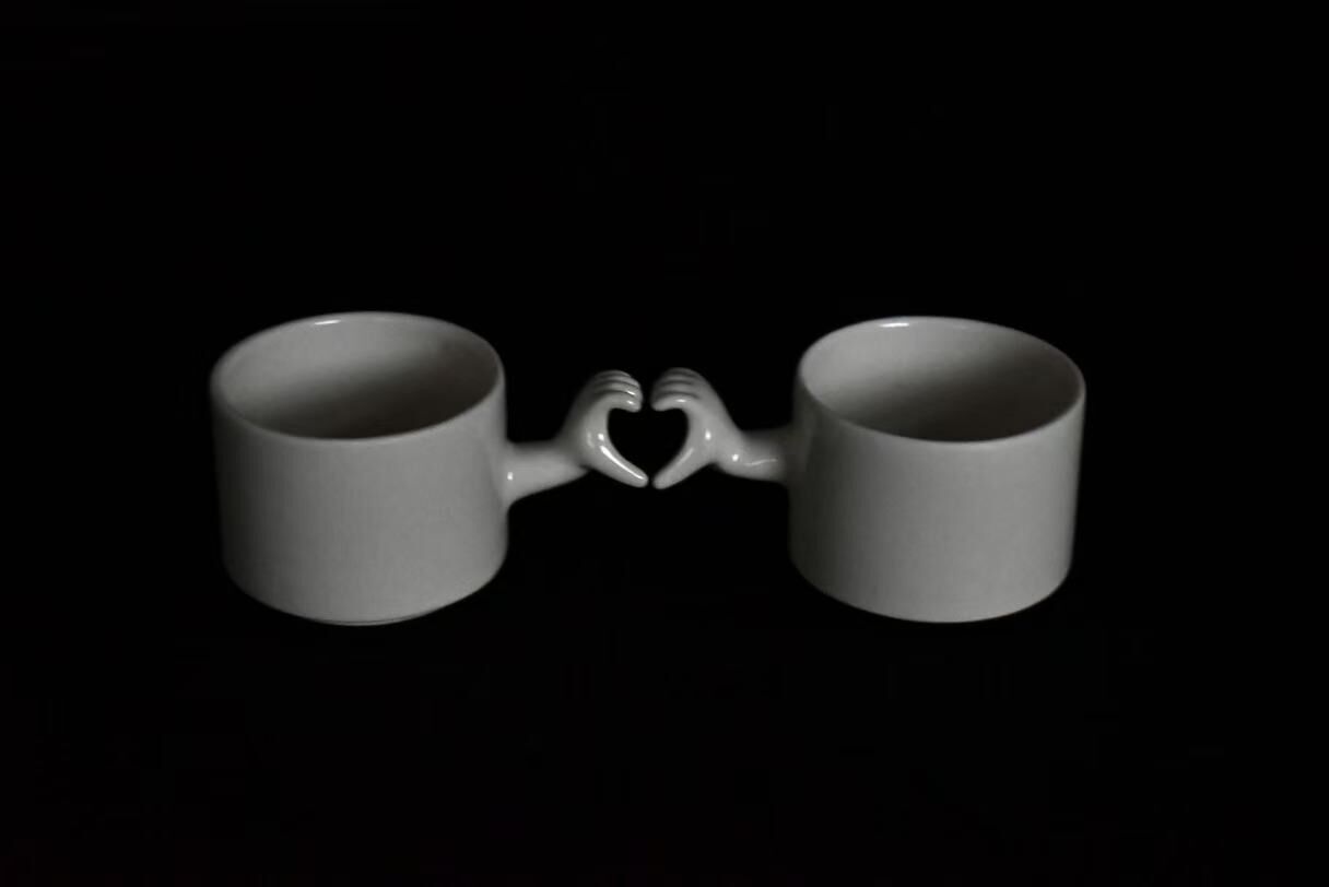Ceramic-Heart gestures-cup（110ml ）