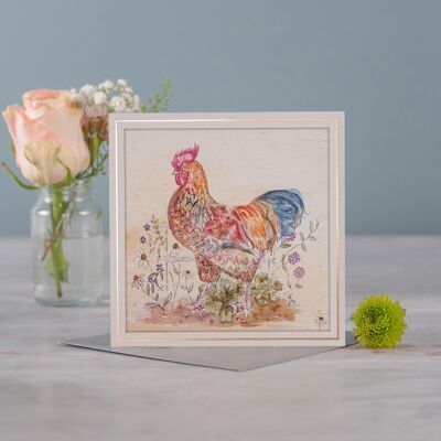 Cockerel Greetings Card