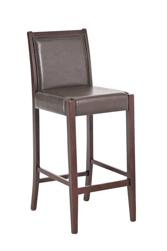 Sgabello da bar Lita in vera pelle