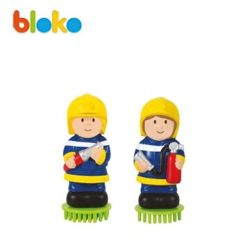 Coffret 100 Bloko + Caserne Pompiers + 2 figurines 3D - Dès 12 mois - 503635 5