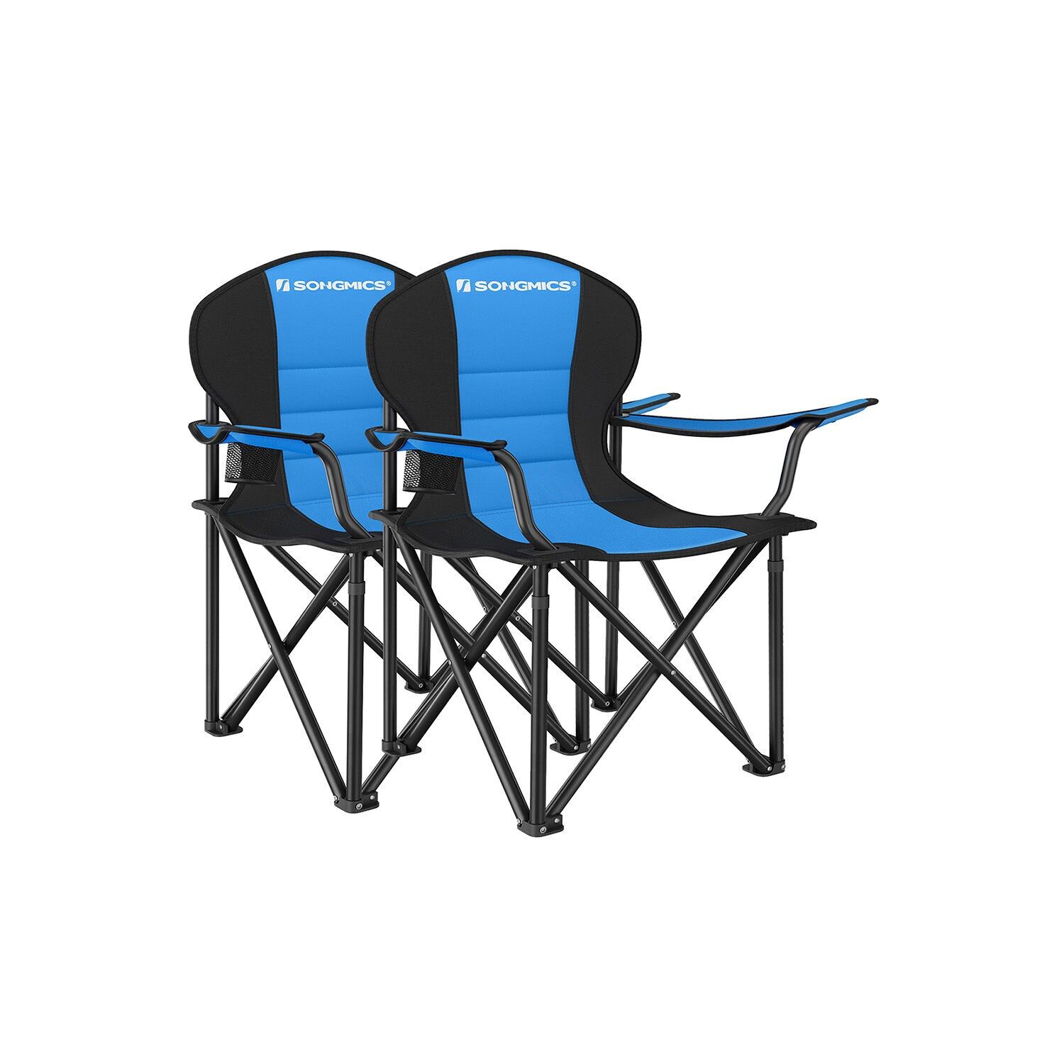 Set di 2 sedie da campeggio imbottite