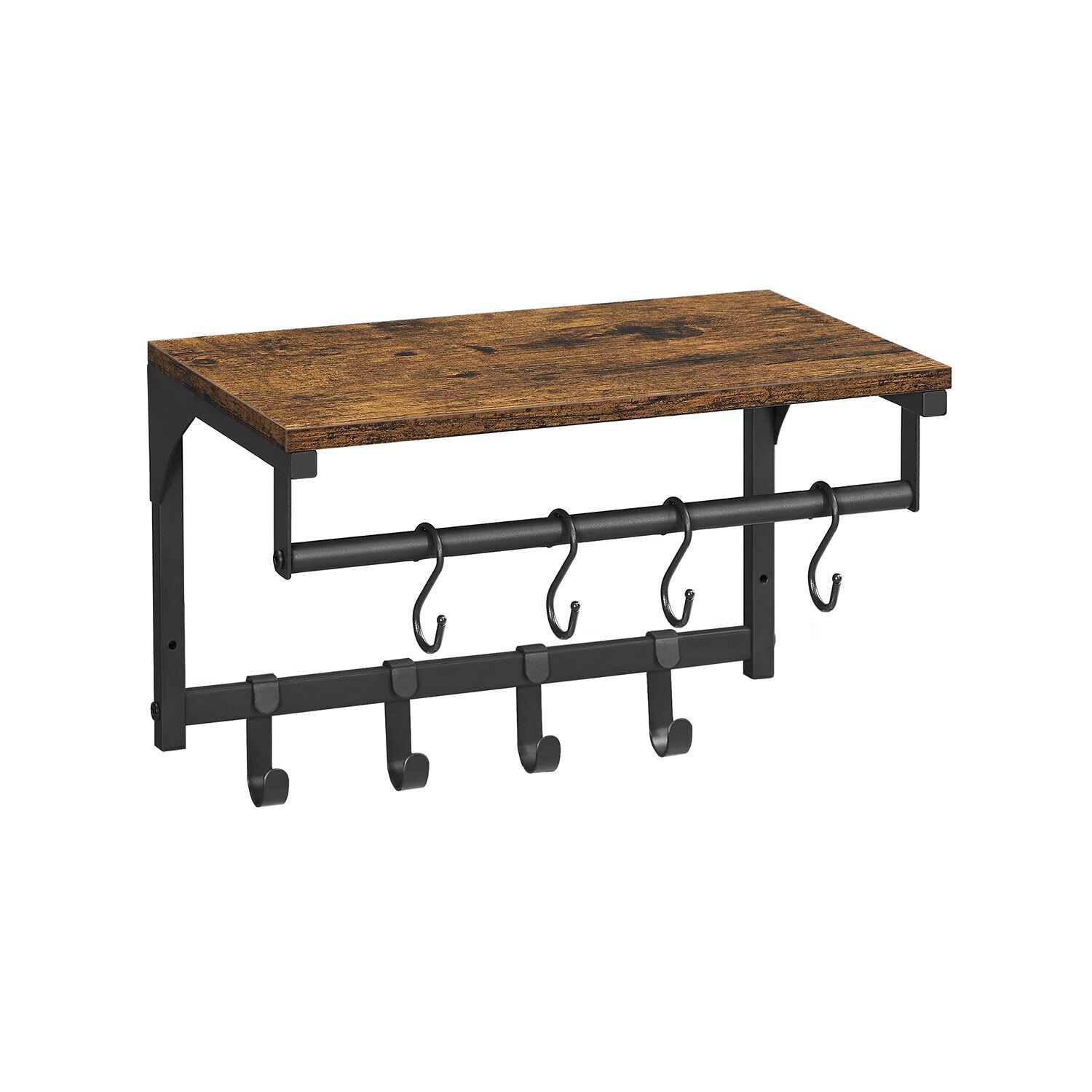 Appendiabiti da parete con 8 ganci