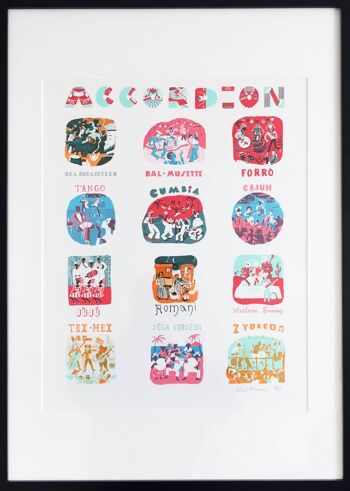 L'Accordéon Lithographie - Édition Limitée Signée de 40 3