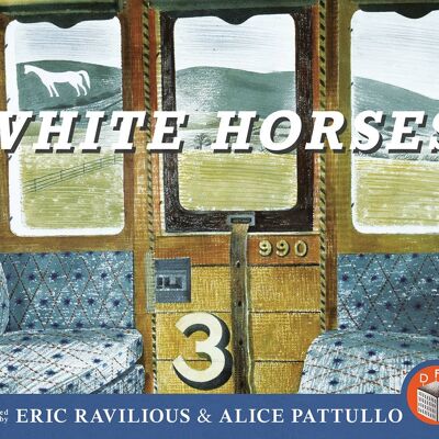 Chevaux blancs, avec des peintures d'Eric Ravilious