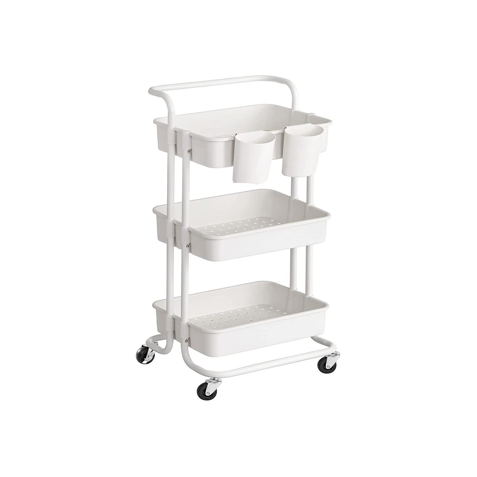 Carrello di servizio 3 livelli bianco