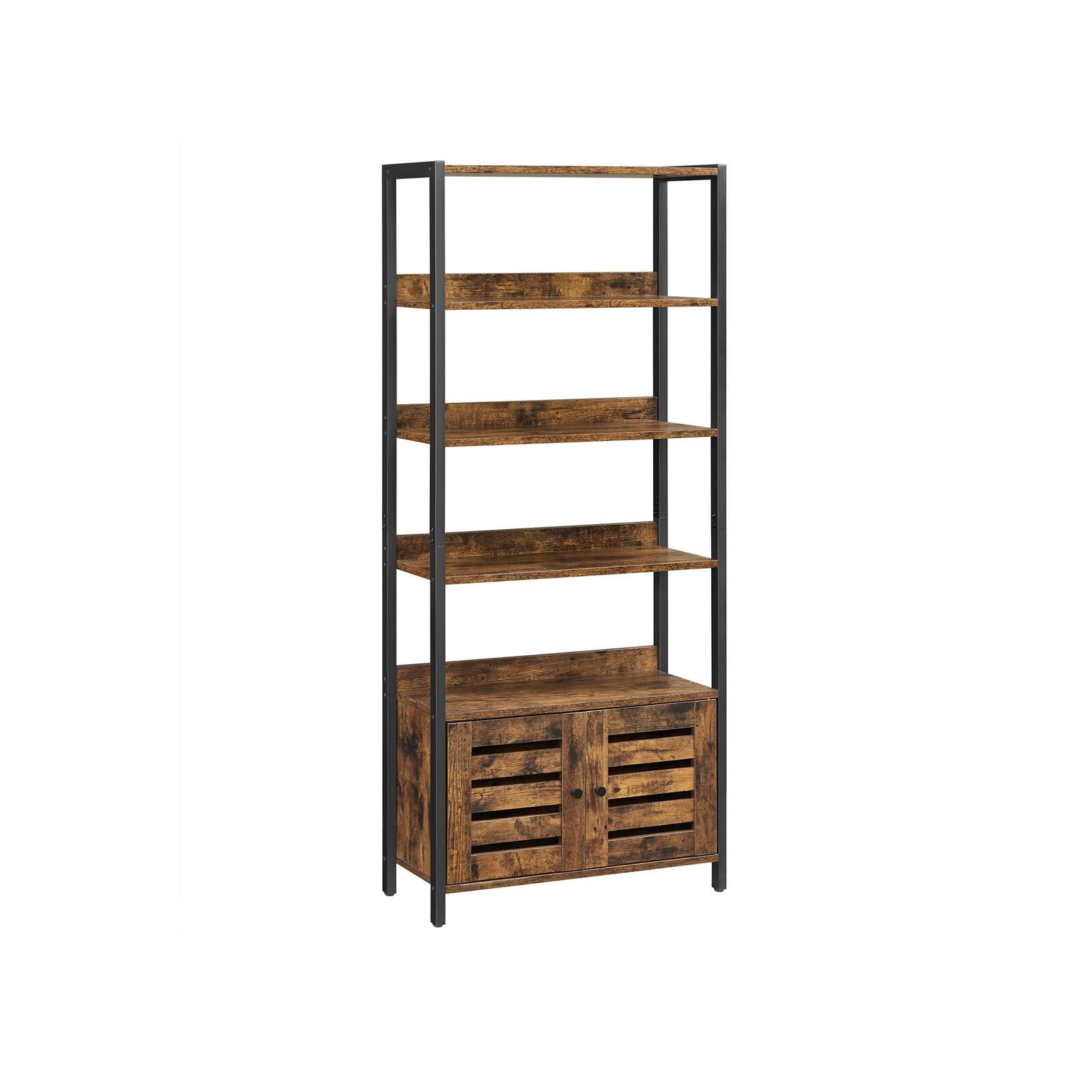 Libreria vintage marrone-nera