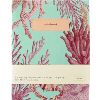 &INK Notizbuch / privates Tagebuch - Aqua