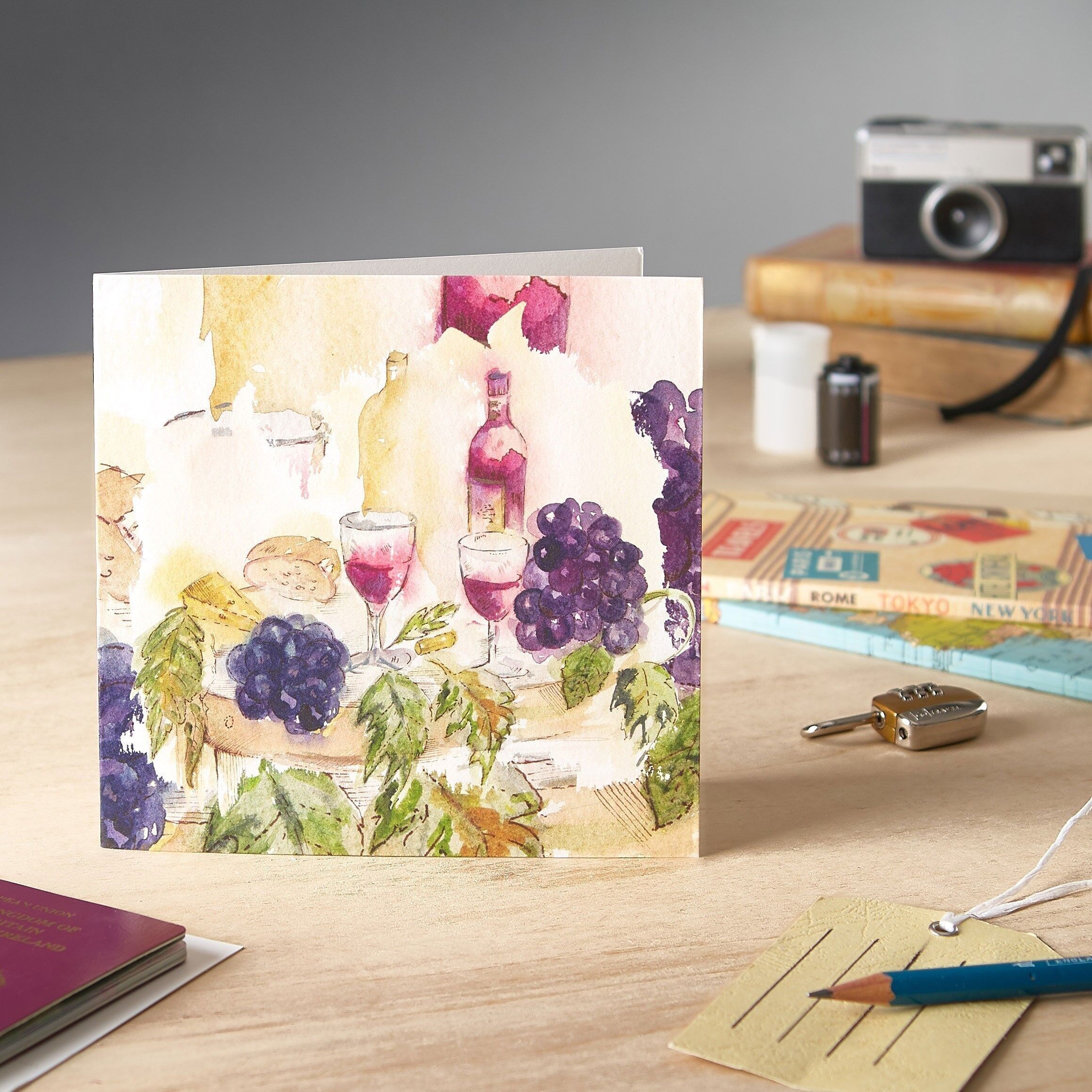 La tarjeta de felicitaciones de buena vida