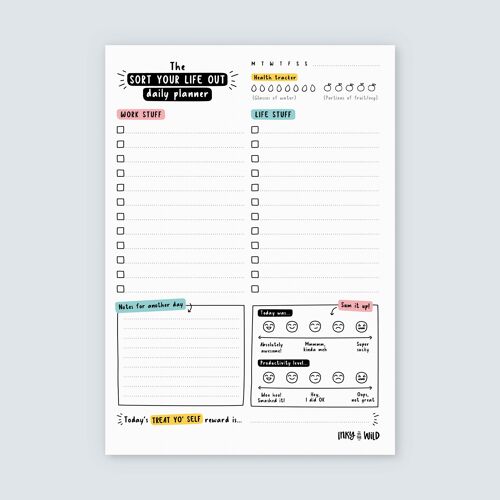 Sort Your Life Out Daily Planner Notepad
