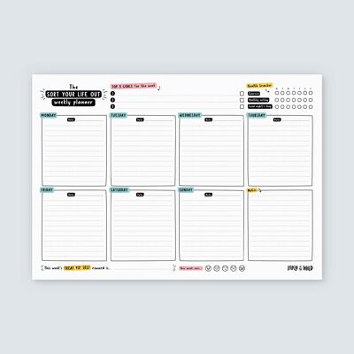 Ordina la tua vita Weekly Planner Notepad