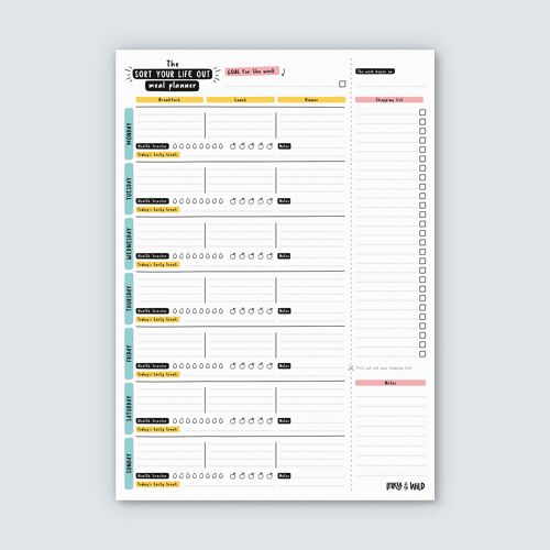 Sort Your Life Out Meal Planner Notepad