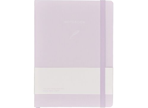 Notebook - Lilac and white