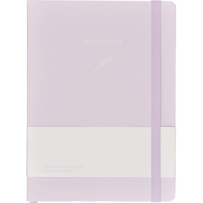 Notebook - Lilac and white