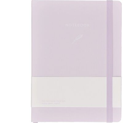 Notebook - Lilac and white