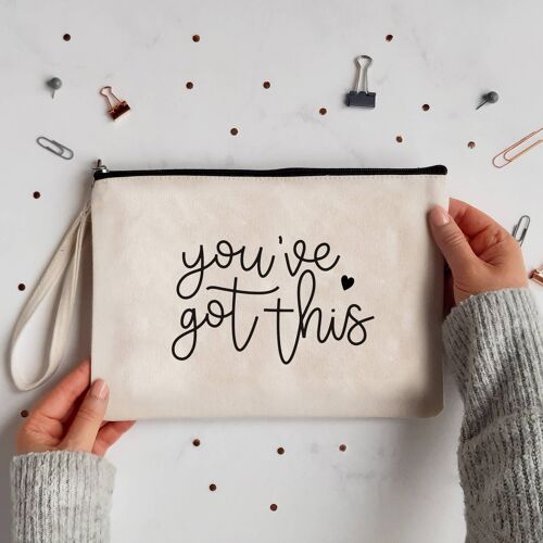 You've Got This Canvas Pouch