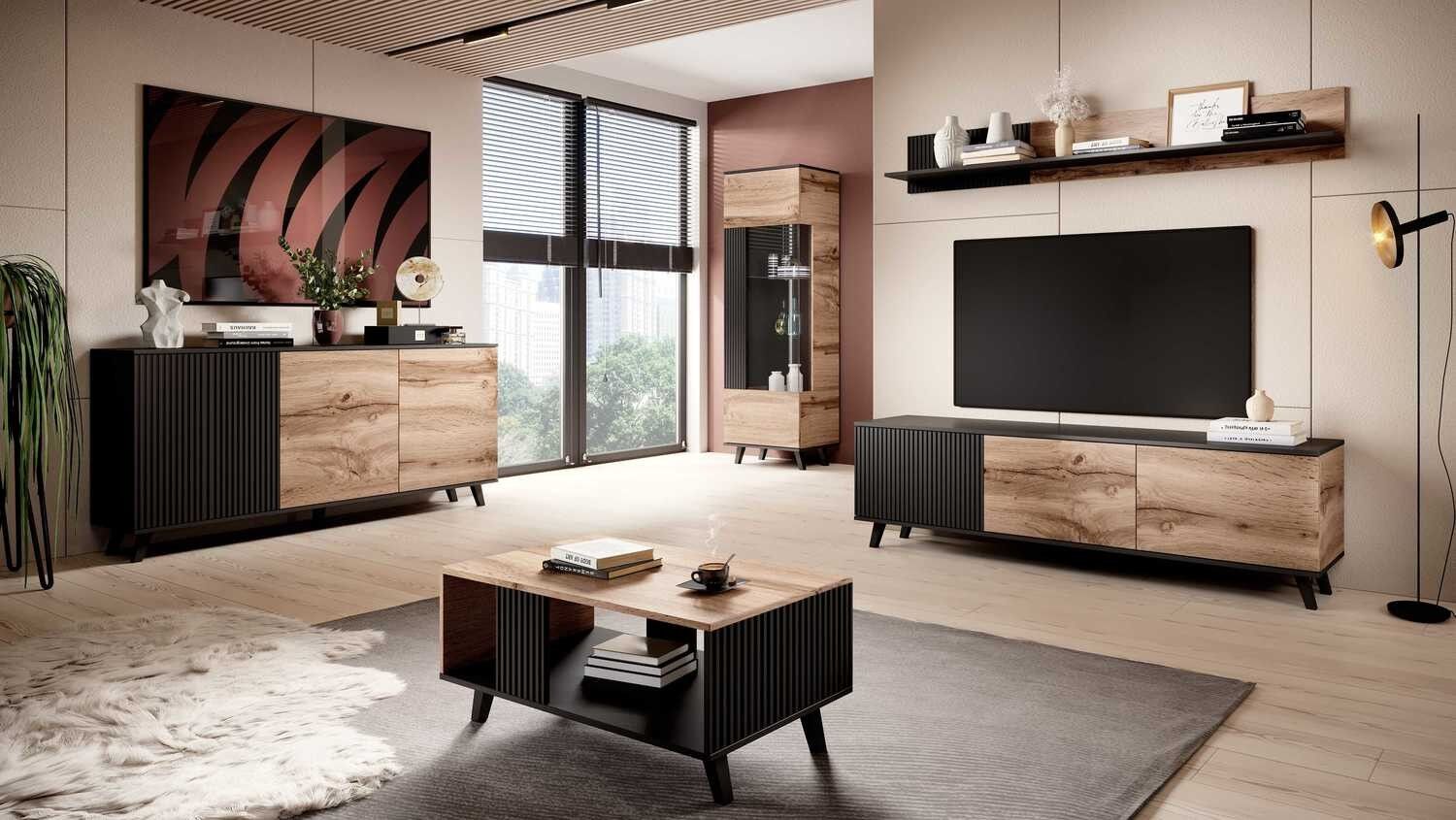 Mesa de centro de roble Wotan de Lucarré