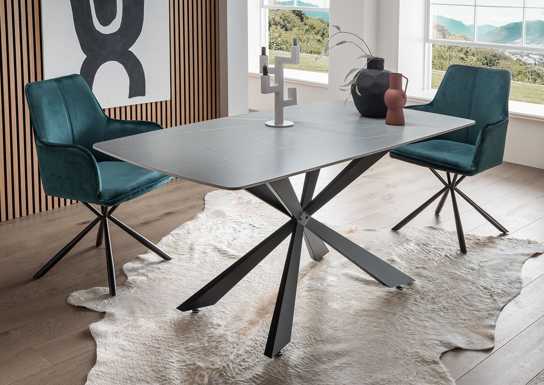 Roiffieux Esstisch grau matt