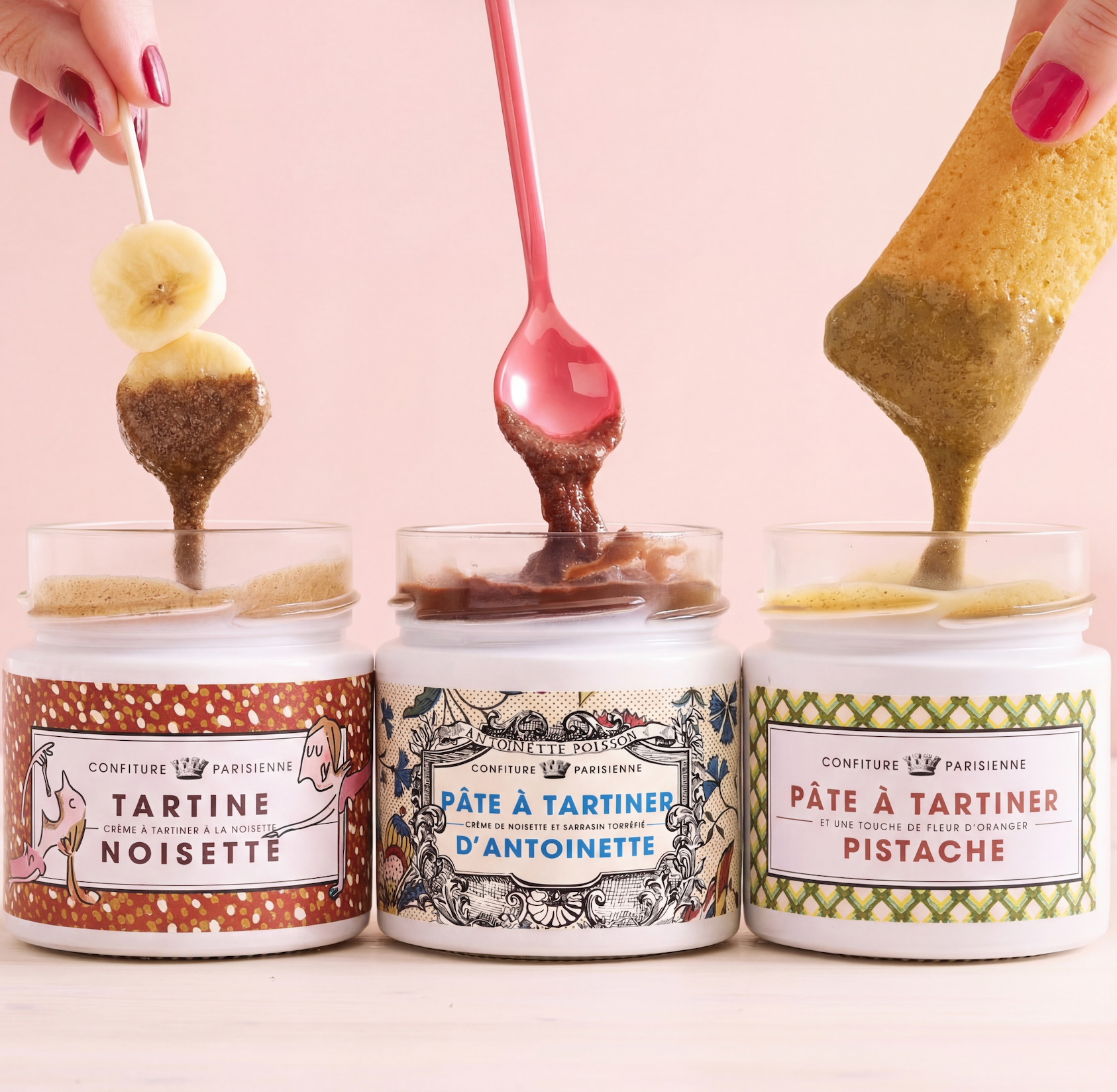 Gamme découverte - les Pâtes à Tartiner de Confiture Parisienne