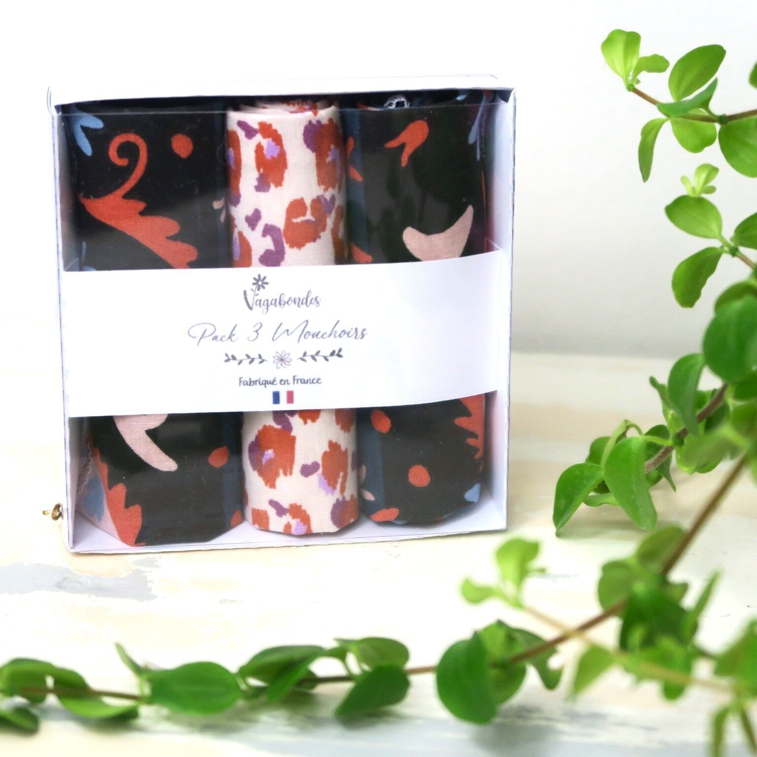 Confezione da 3 fazzoletti lavabili - Alezia e Karli