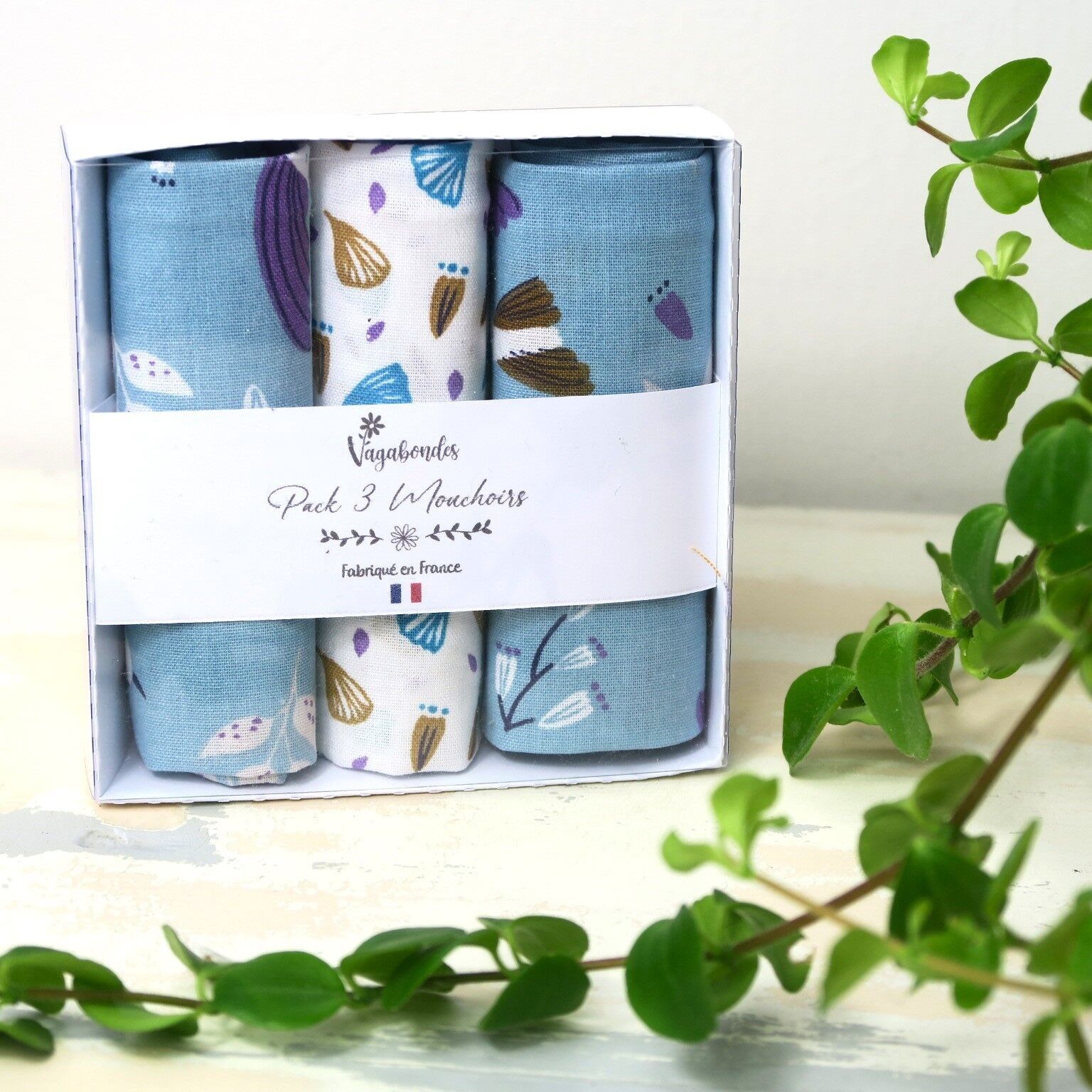 3er-Pack waschbare Taschentücher - Zoilo & Hubico