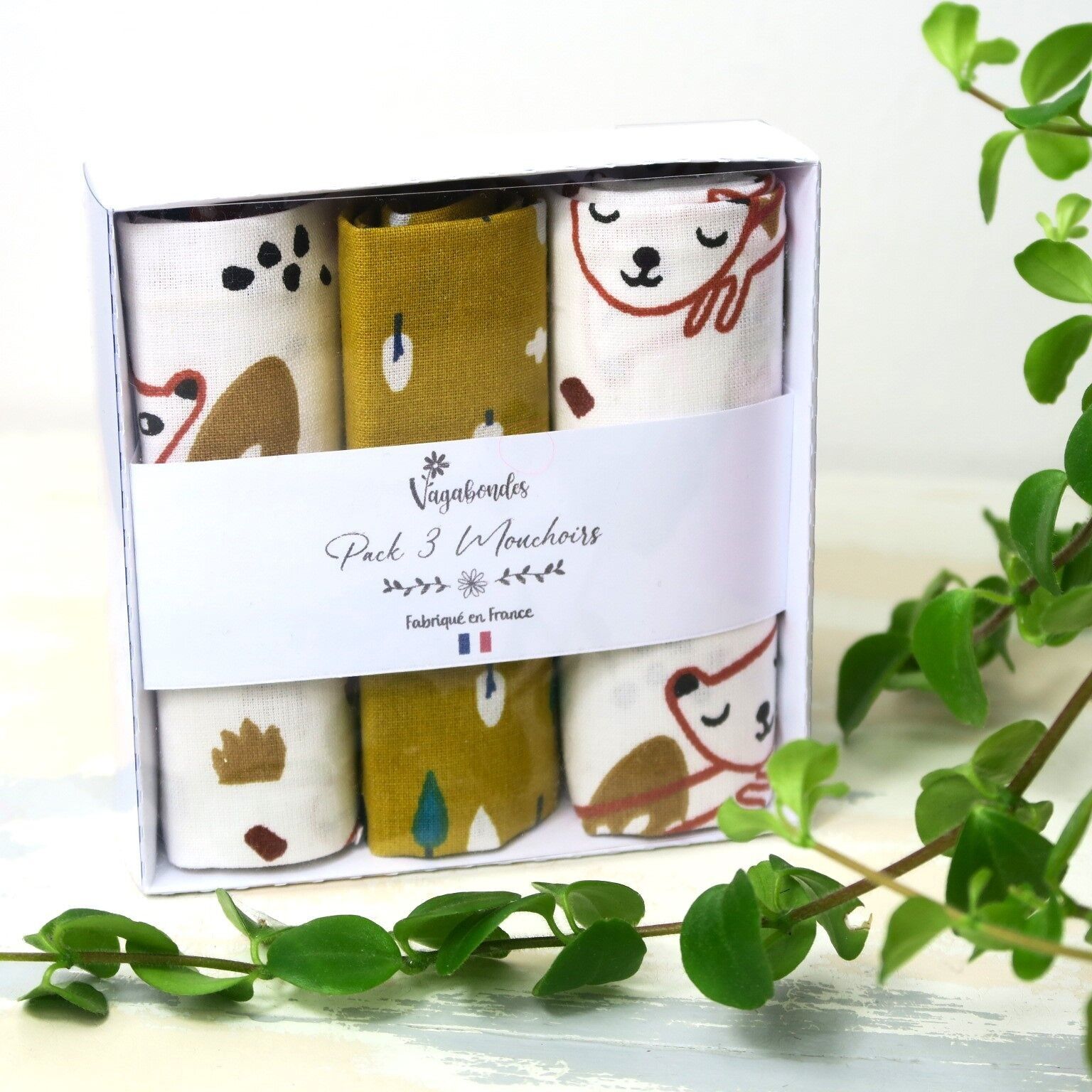 Pack de 3 pañuelos lavables - Arbio & Nooky