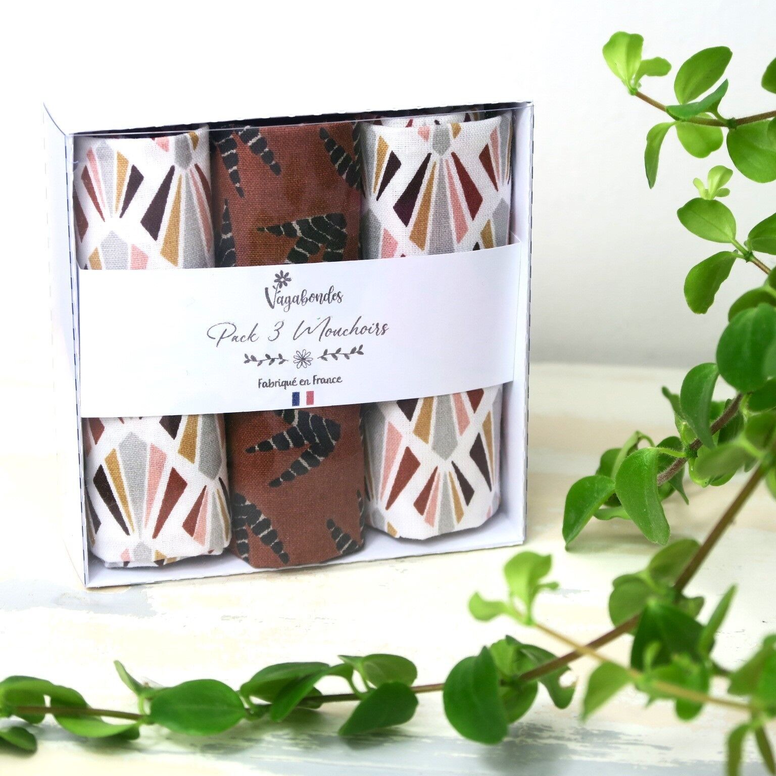 Pack de 3 pañuelos lavables - Sapoti & Payani
