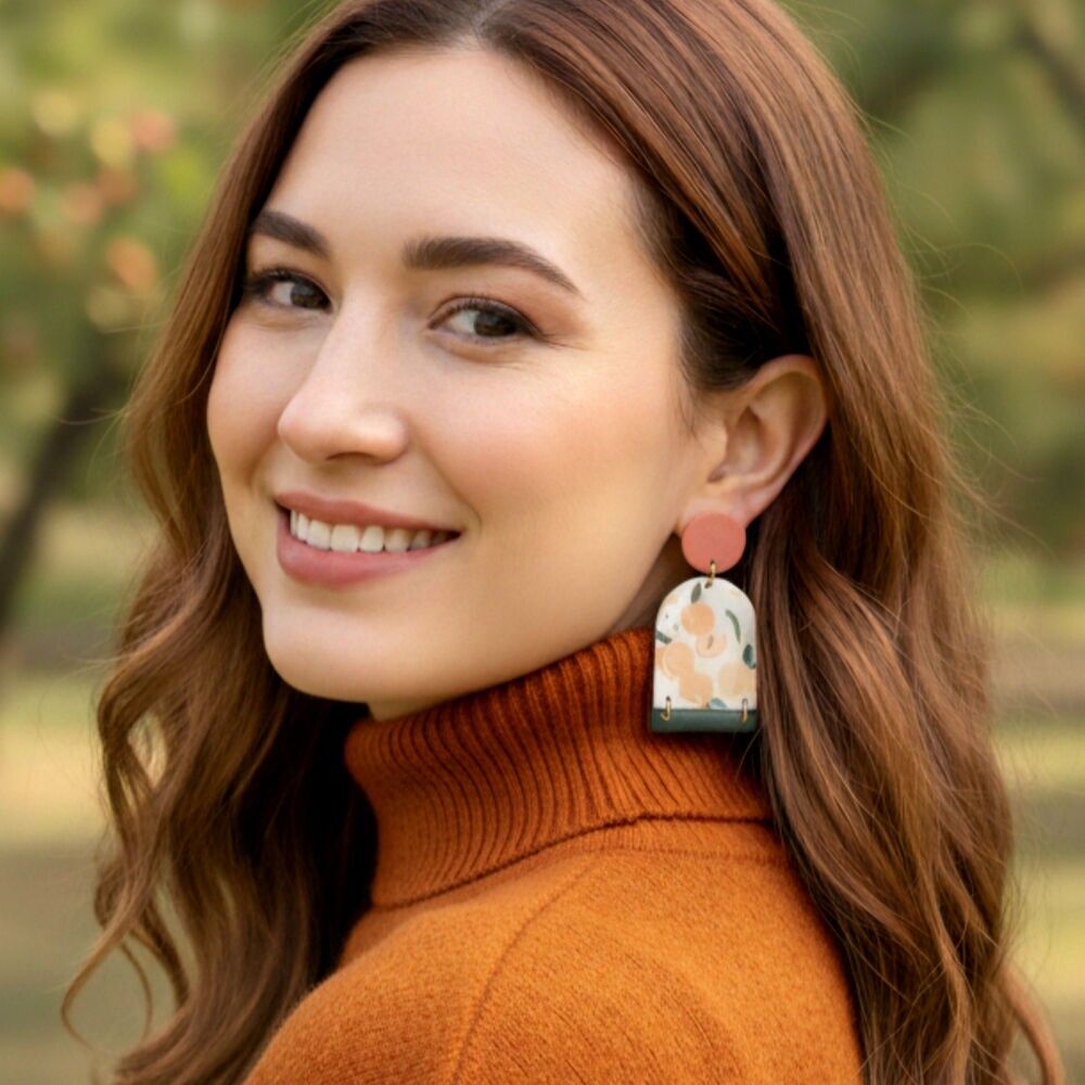 Pendientes de resina con sabor a fruta: joyas coloridas hechas a mano