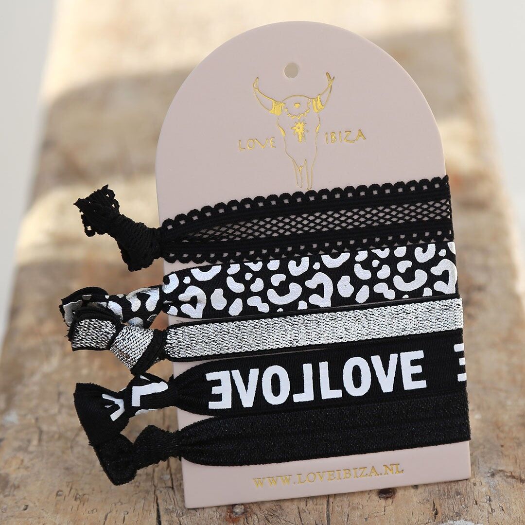 Ibiza élastiques léopard argent