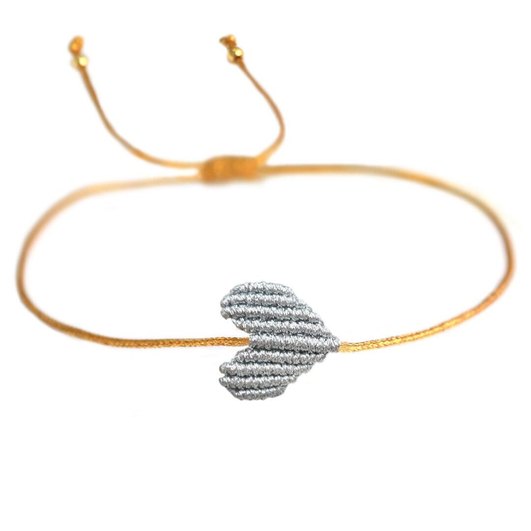 Bracciale cuore argento