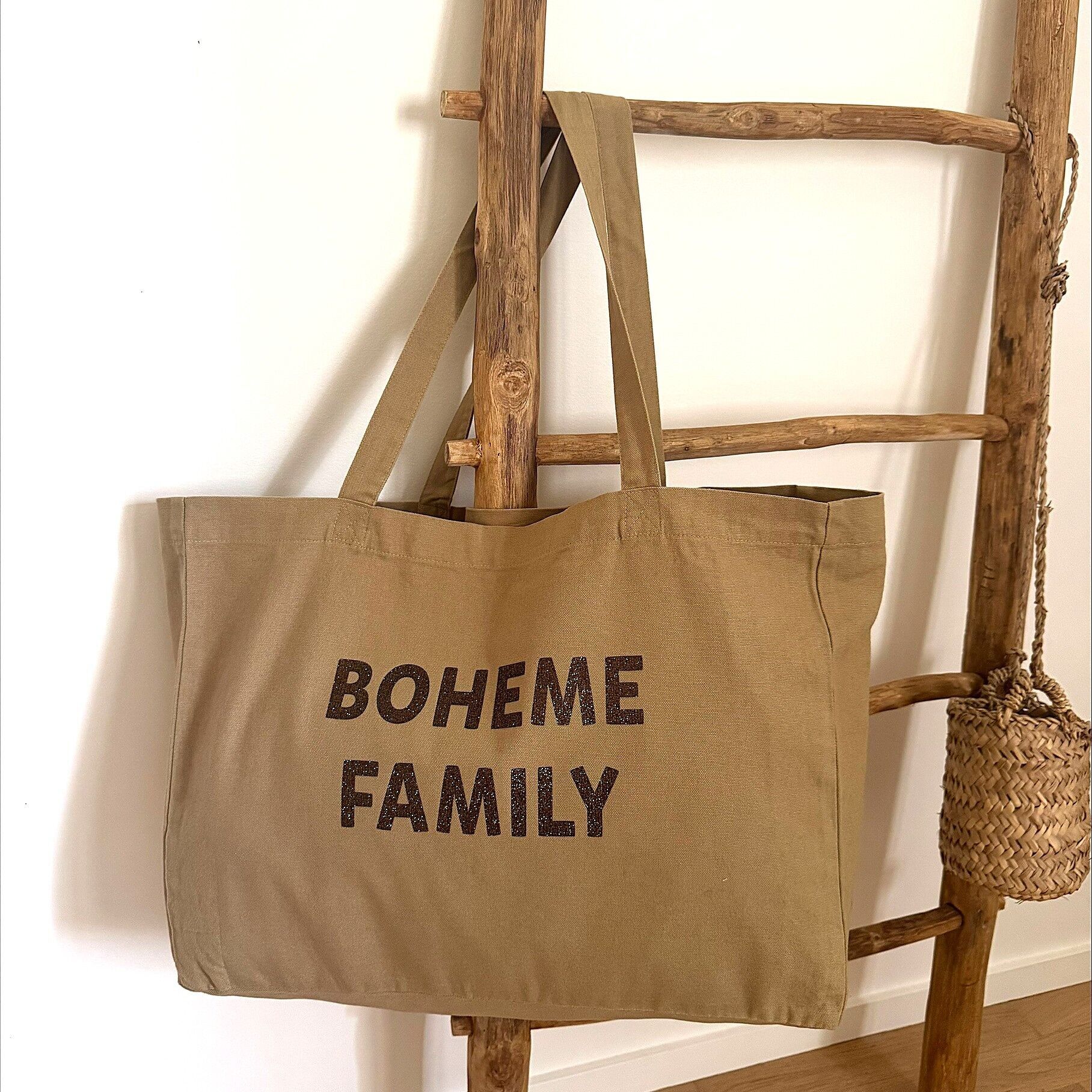 Shopping bag "Bohème Family" -4 coloris au choix