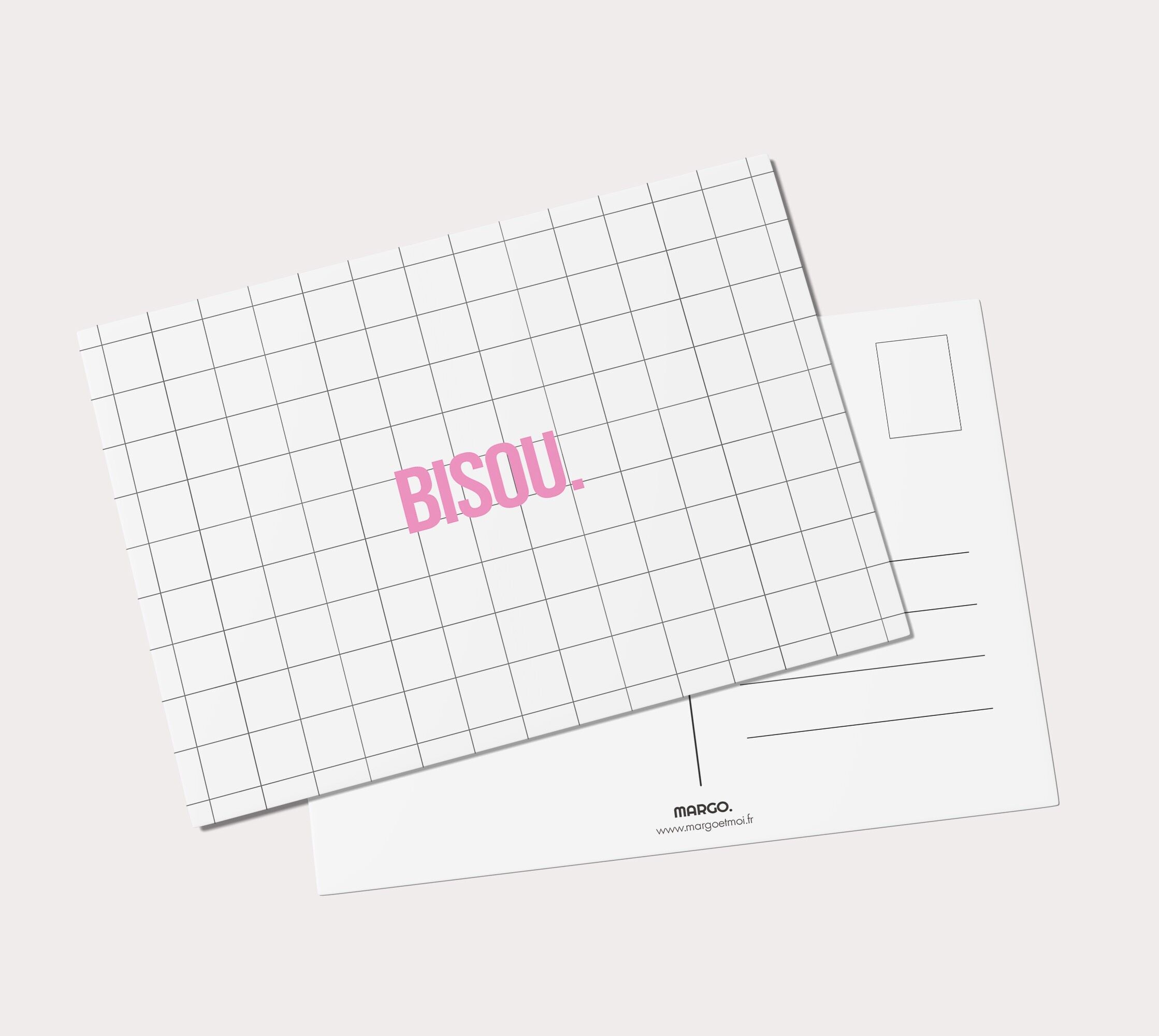 Bisou-Postkarte