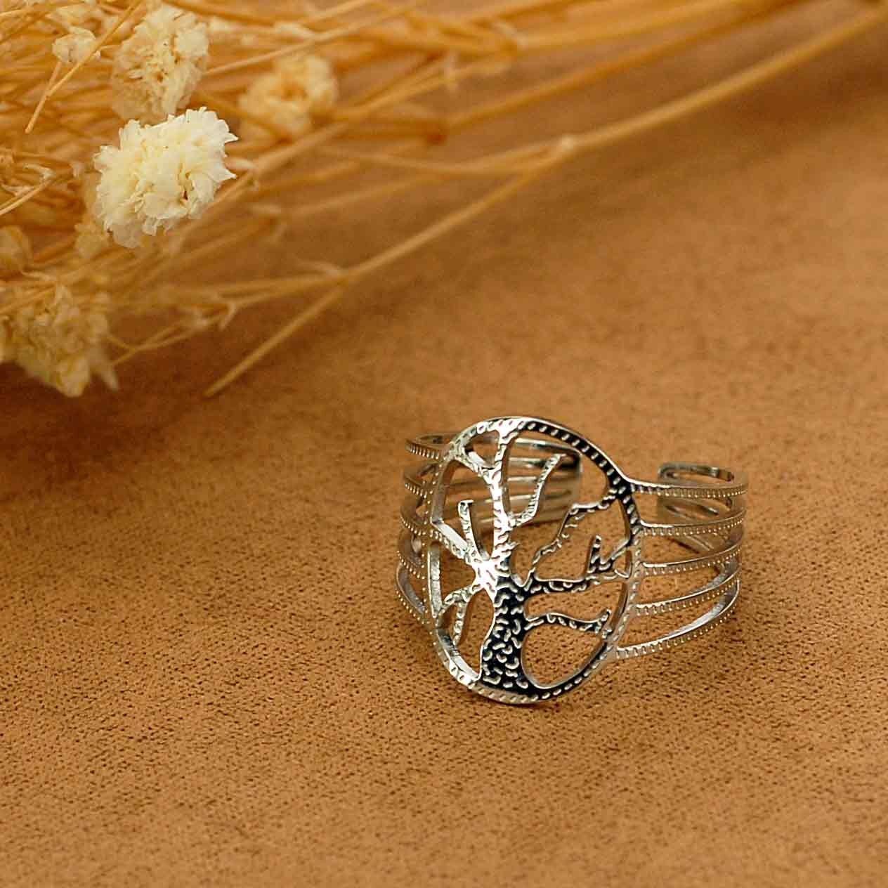 Bijoux en acier inoxydable arbre de vie